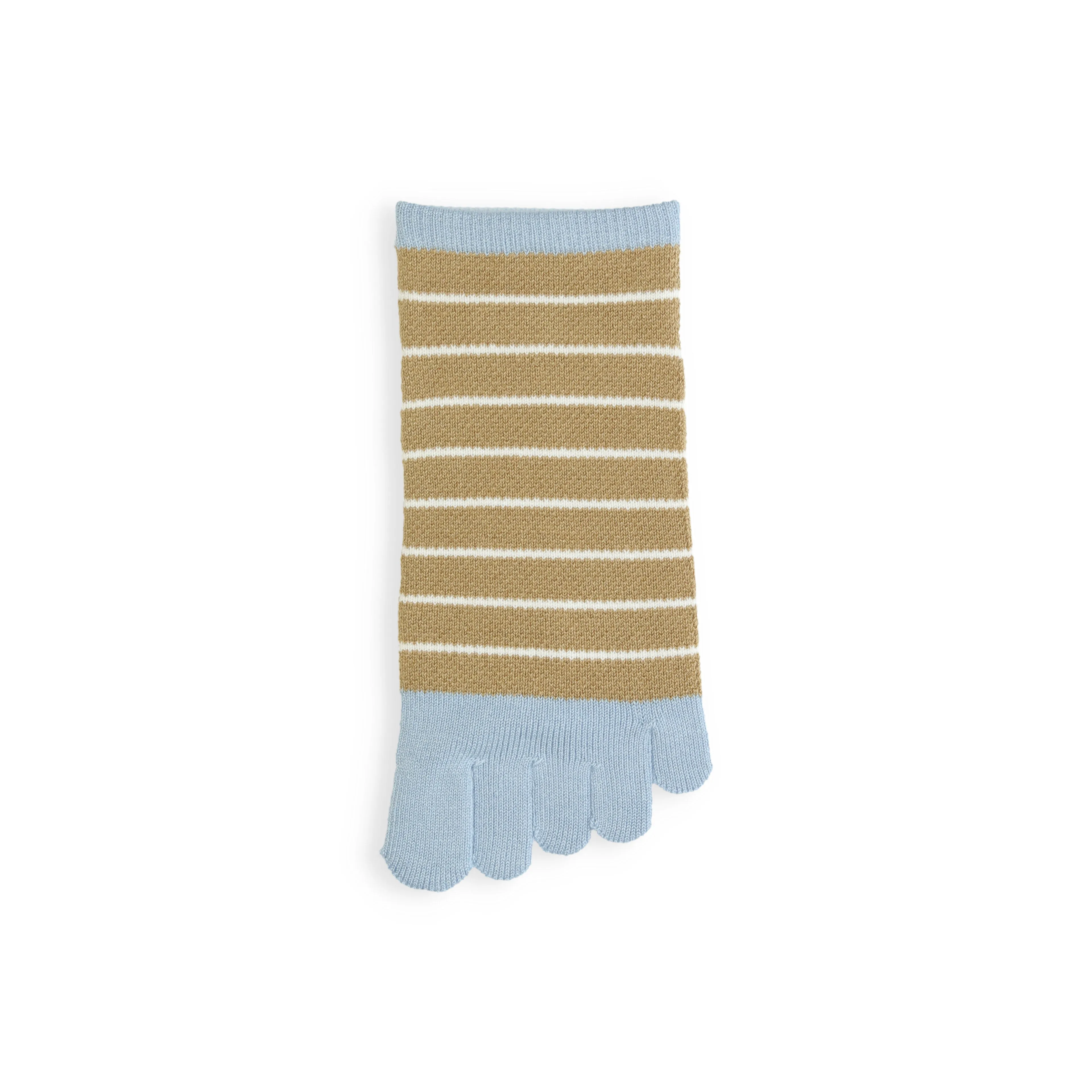 062120346 Mesh Fine Stripe Trainer Toe Socks M