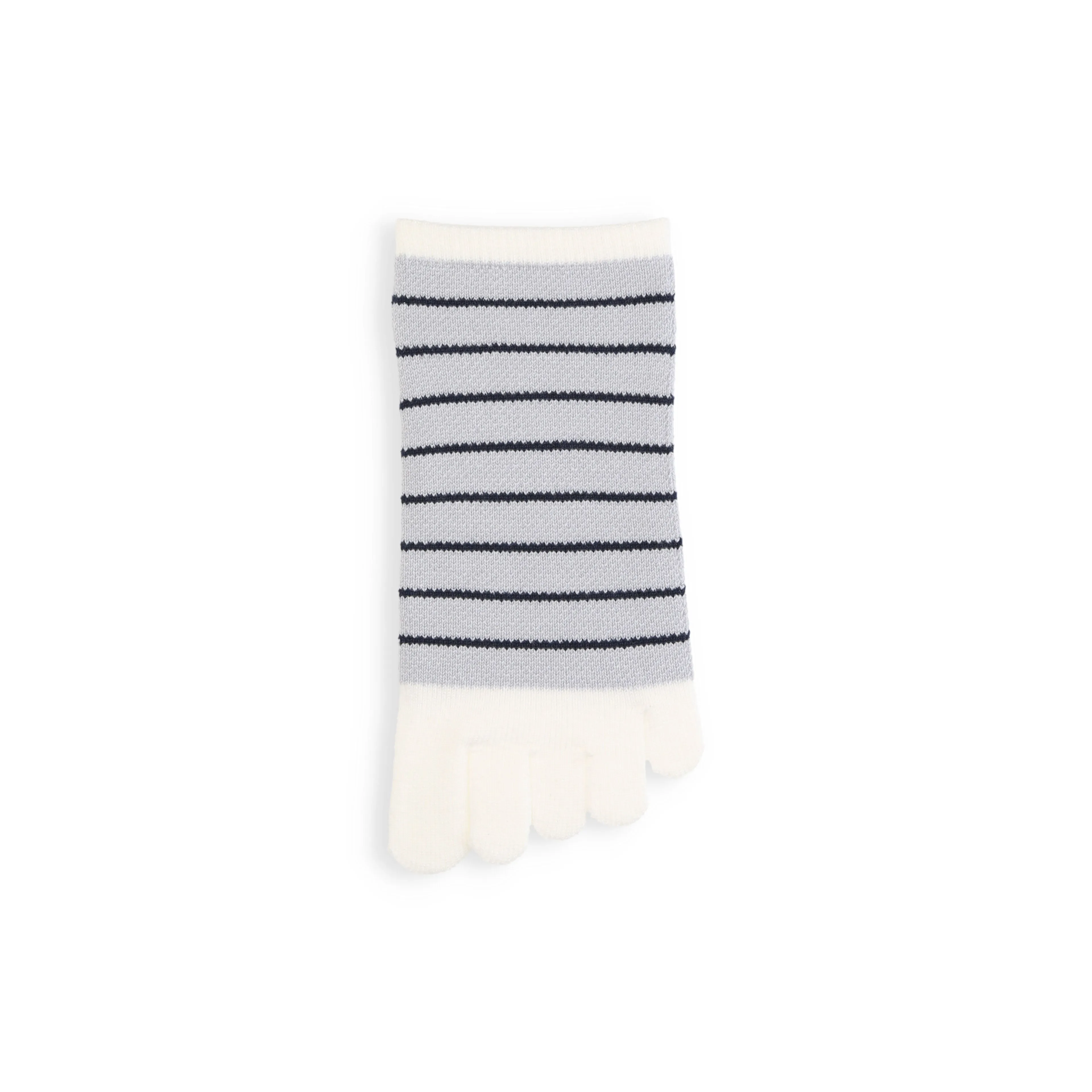 062120346 Mesh Fine Stripe Trainer Toe Socks M
