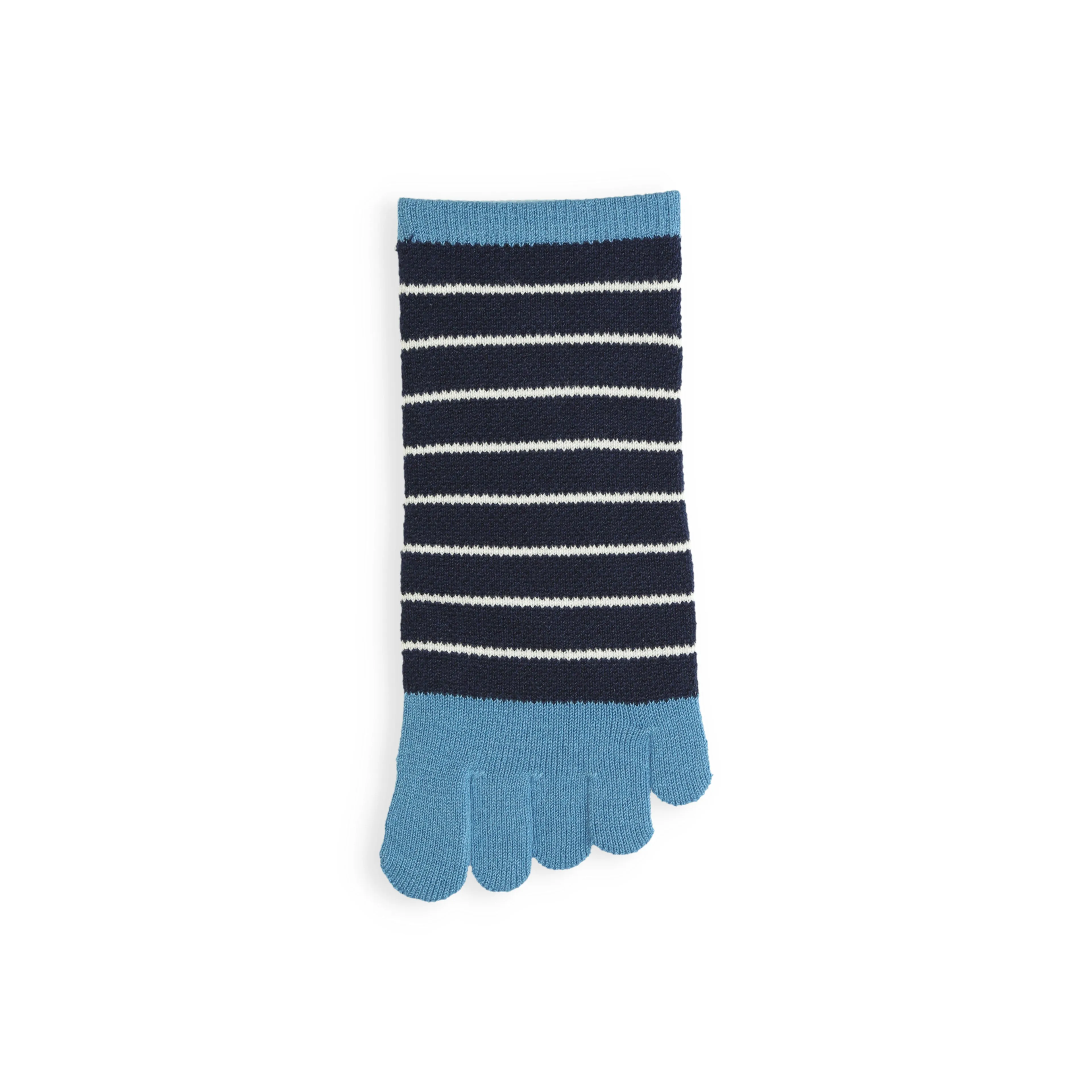 062120346 Mesh Fine Stripe Trainer Toe Socks M