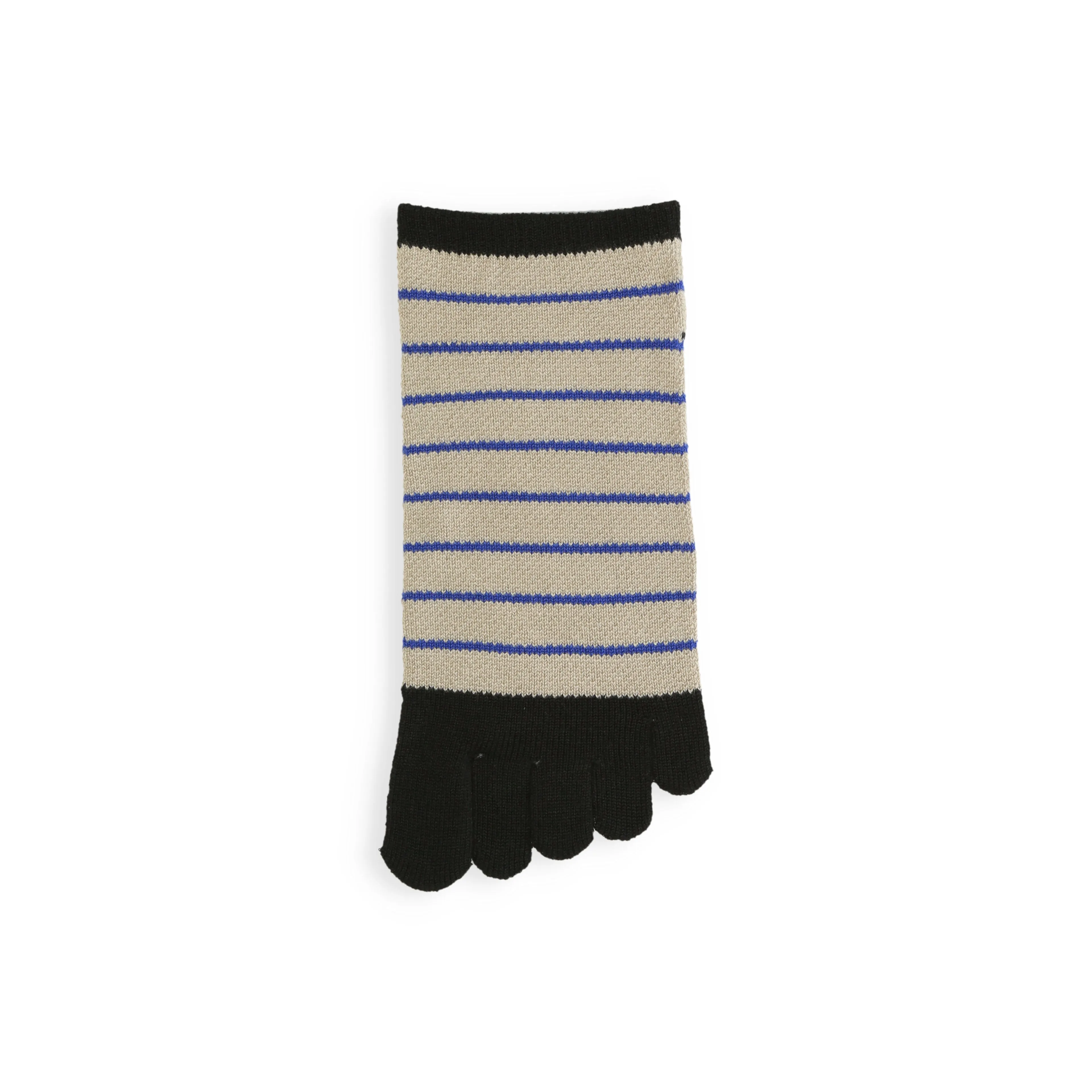 062120346 Mesh Fine Stripe Trainer Toe Socks M