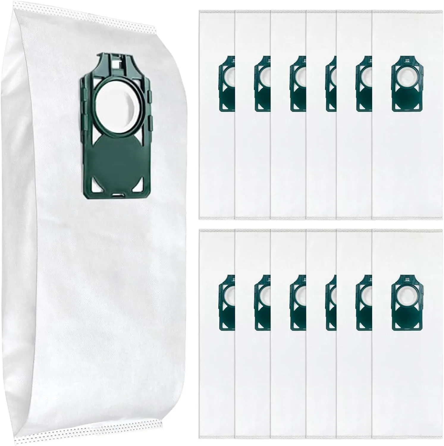 12 Pack HEPA RLH-6 Vacuum Bags Replacement for Riccar SupraLite R10S/R10D/R10P/R10SAND & Simplicity Freedom S10S/S10D/S10SAND Upright Vacuums – Compatible with Part #RLH-6, SLH-6, RLHC-6, SLHC-6