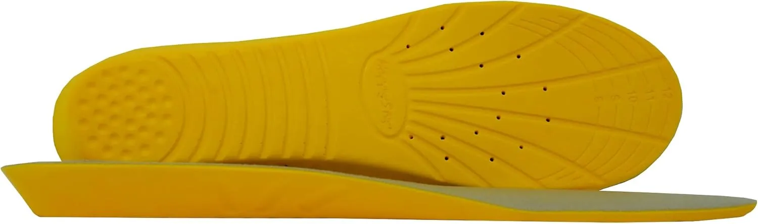 2 Pairs Regular Fit Insoles Plantar Fasciitis Orthotics PU Memory Foam Comfort Shoe Inserts for Men and Women, Cushioned Arch Support, Shock Absorption and Foot Pain Relief (Men 6-8/Women 7-9)