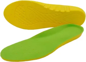 2 Pairs Wide Fit Insoles Plantar Fasciitis Orthotics PU Memory Foam Comfort Shoe Inserts for Men and Women, Cushioned Arch Support, Shock Absorption and Foot Pain Relief (Men 9-11/Women 10-12)