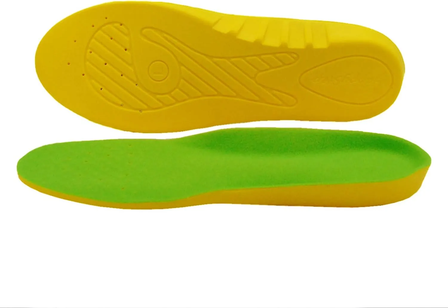 2 Pairs Wide Fit Insoles Plantar Fasciitis Orthotics PU Memory Foam Comfort Shoe Inserts for Men and Women, Cushioned Arch Support, Shock Absorption and Foot Pain Relief (Men 9-11/Women 10-12)