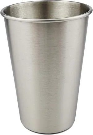 2PCS Outdoor Portable 304 Stainless Steel Single-layer Beer Mug 500ML