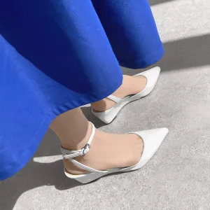 30% OFF: 2024SS: Wedge Pumps (m55213) White
