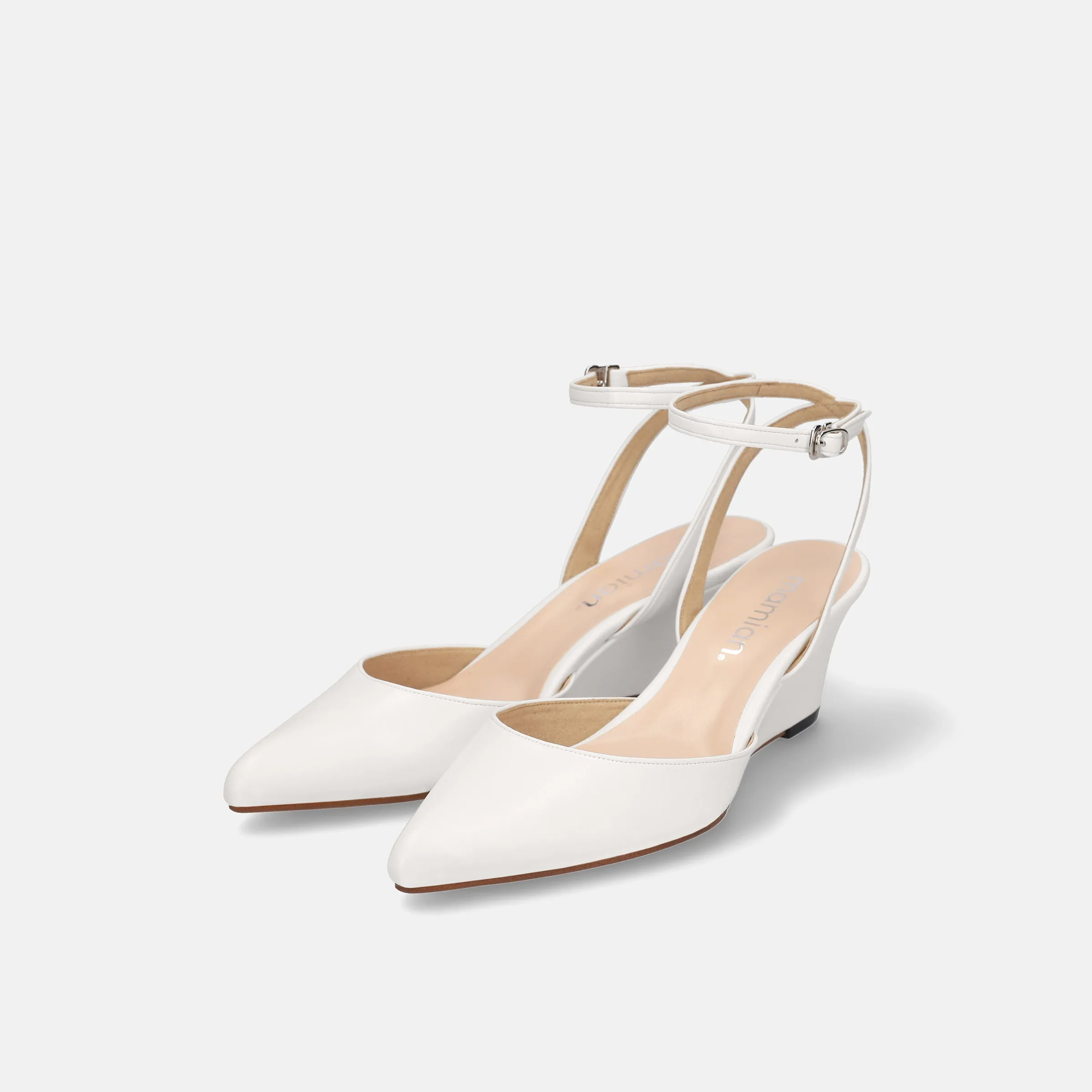 30% OFF: 2024SS: Wedge Pumps (m55213) White