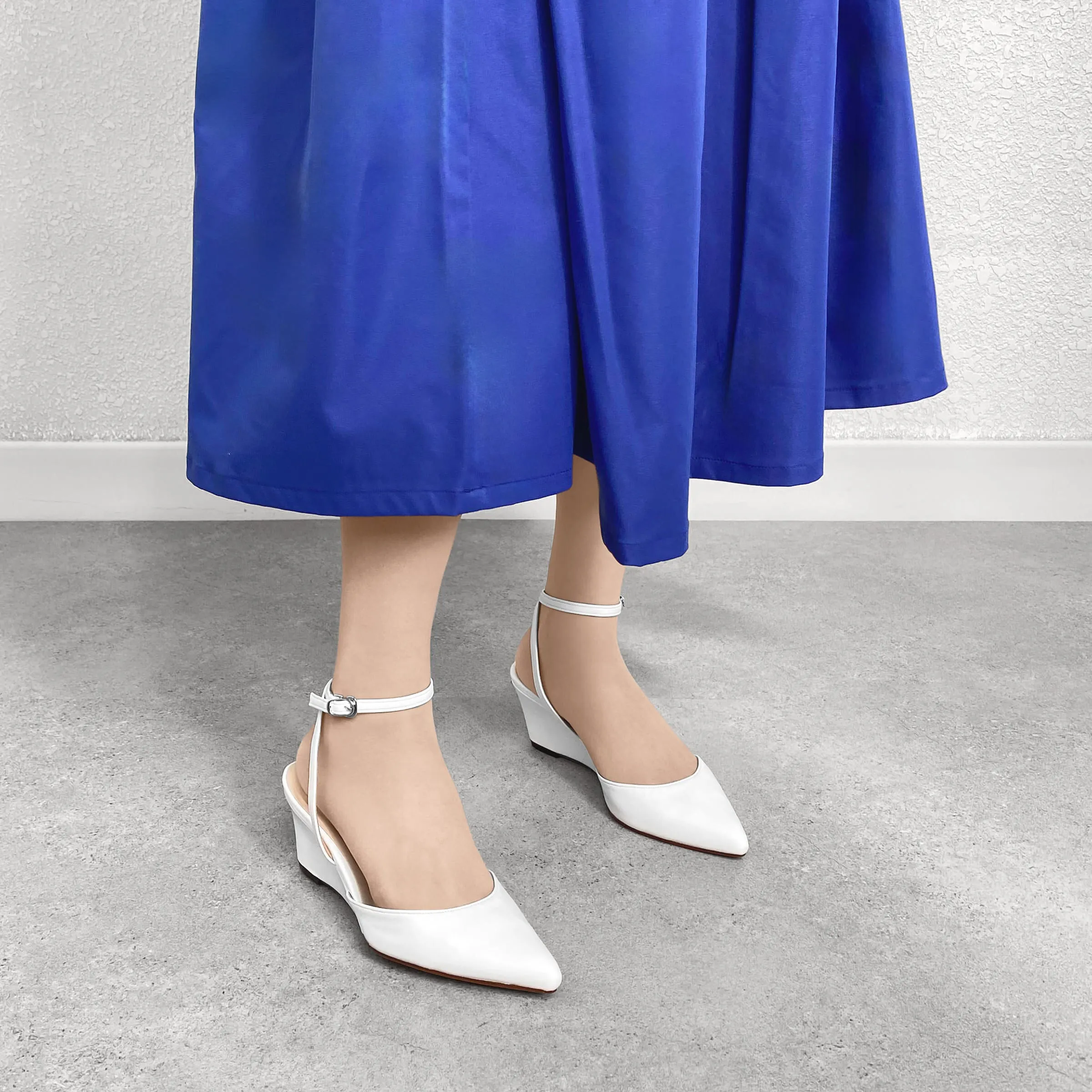 30% OFF: 2024SS: Wedge Pumps (m55213) White