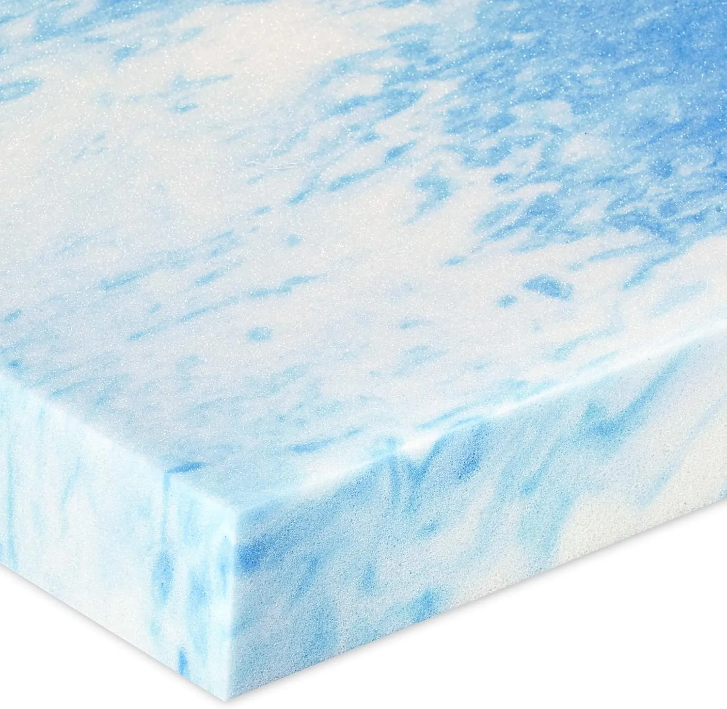 4" SealyChill™ Gel   Comfort Memory Foam Mattress Topper with Pillowtop Washable Allergen Resistant Cover, Queen (F02-00161-QN0), White