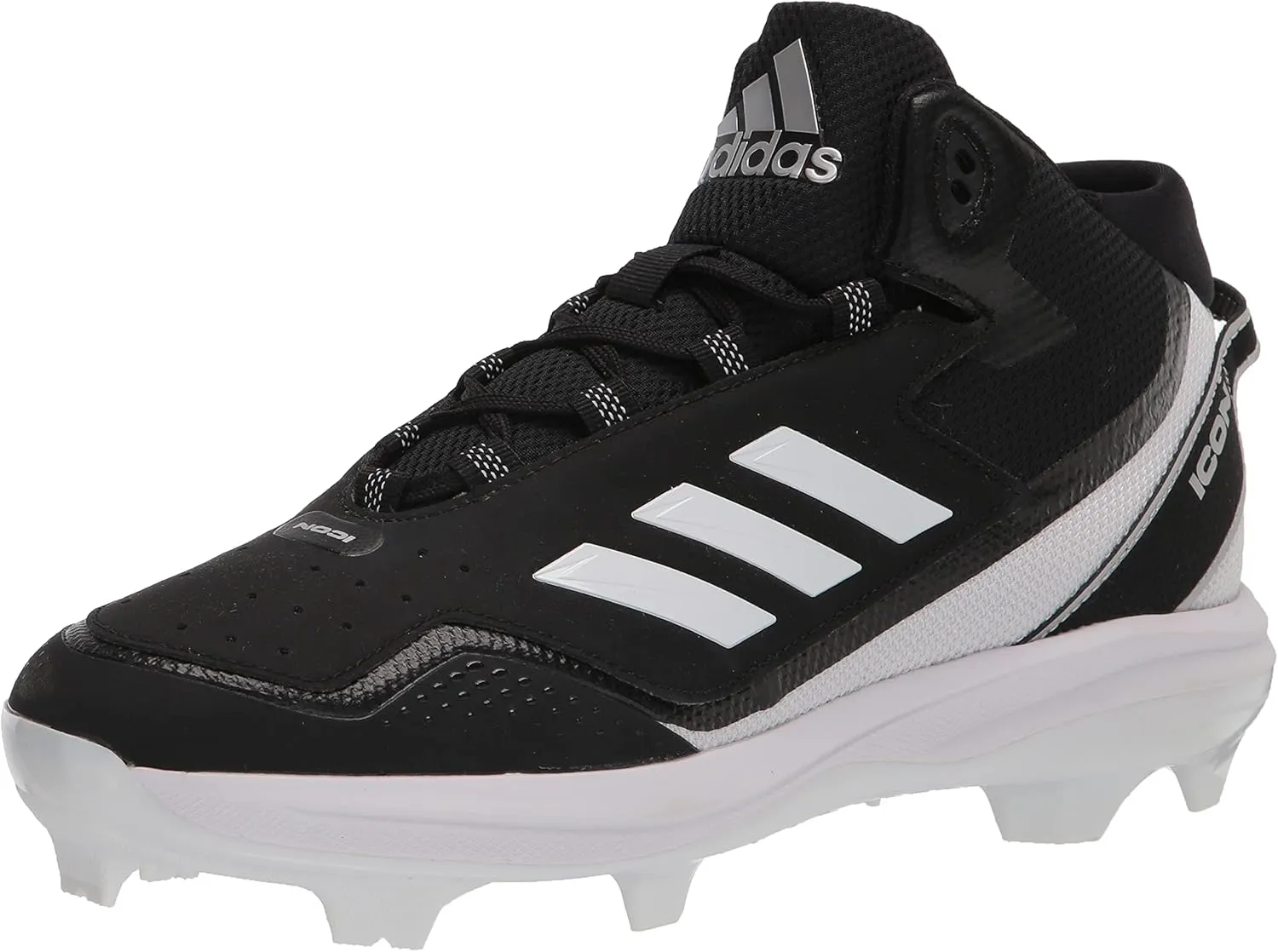 adidas Mens ICON 7 MID Faux Leather Trainer Cleats