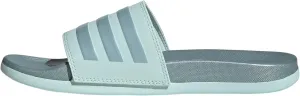 adidas Women's Adilette Comfort Slide Sandal, Halo Mint/Magic Grey Metallic/Halo Mint, 5