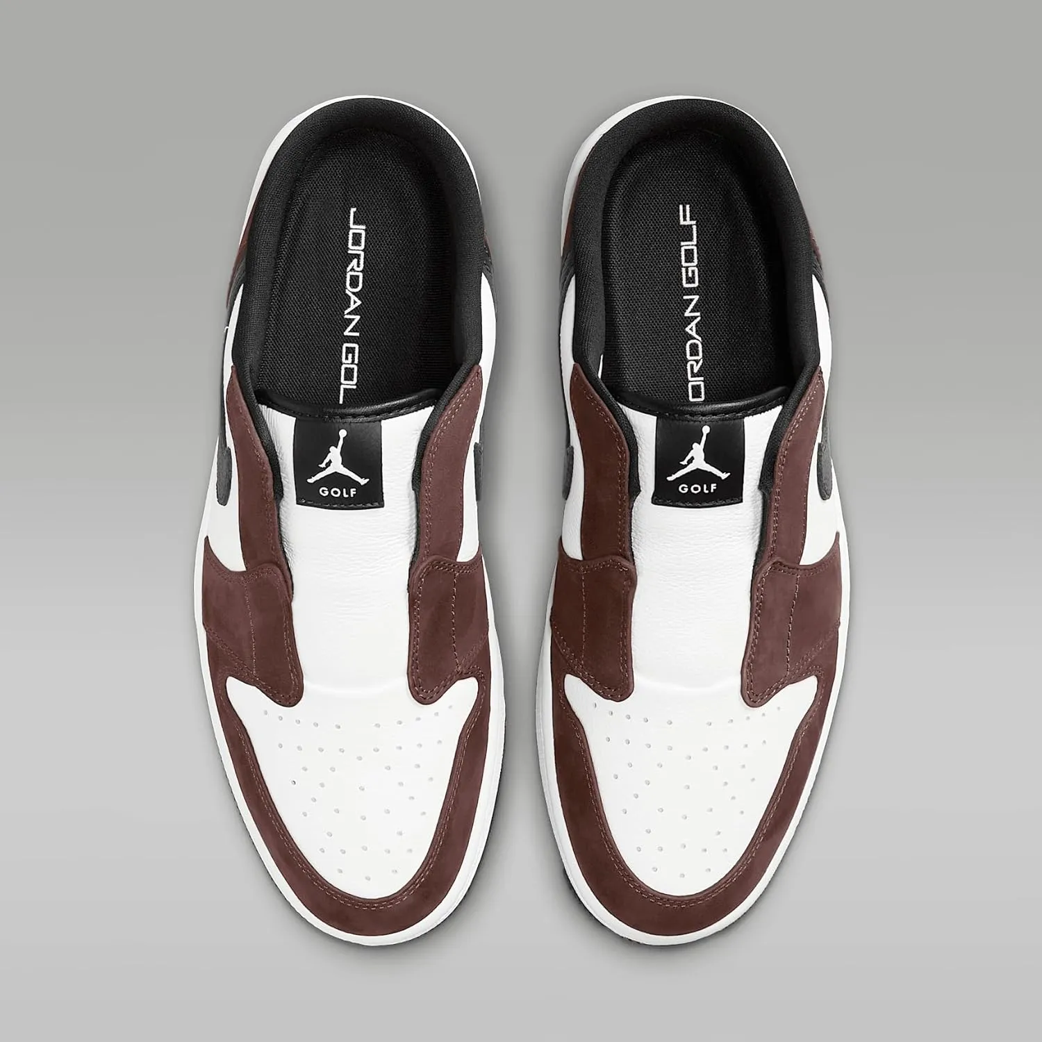 Air Jordan Mule Golf Shoes (FJ1214-001, Black/White/Varsity Red)