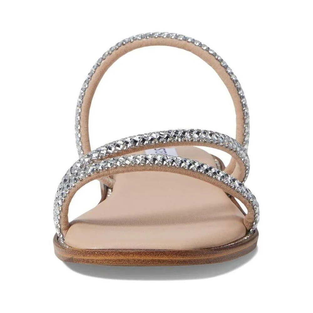 Akela Rhinestone Strappy Flat Sandals