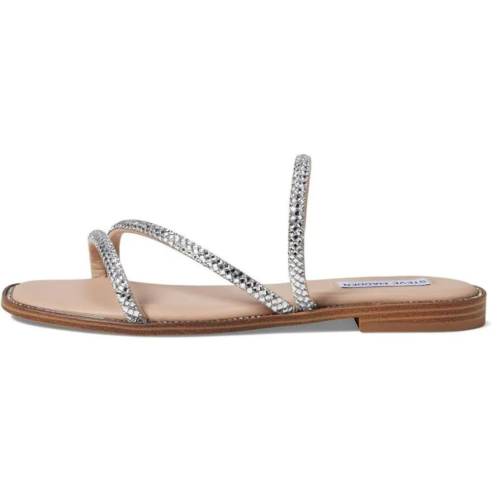 Akela Rhinestone Strappy Flat Sandals