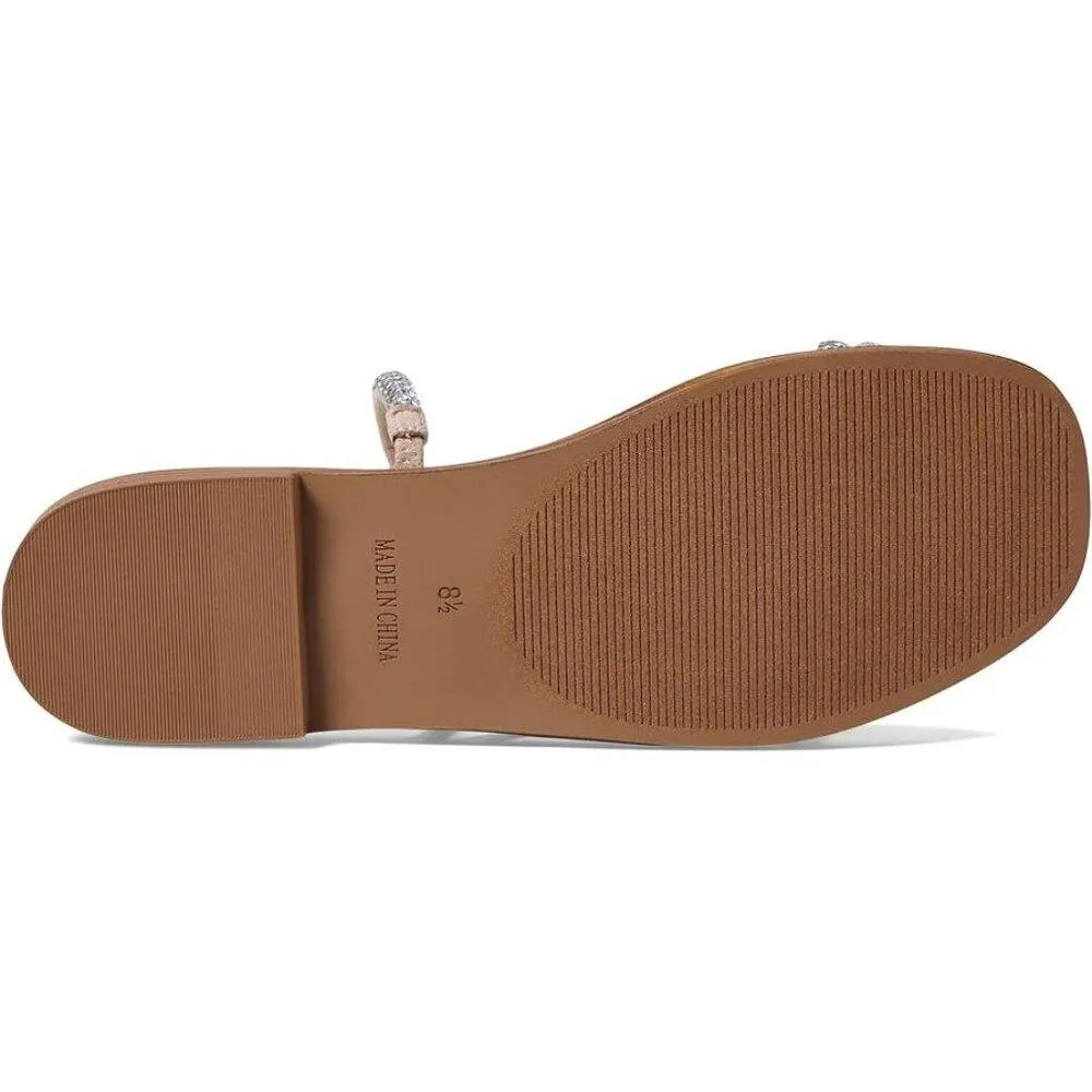 Akela Rhinestone Strappy Flat Sandals