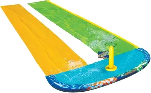 BANZAI 16 Feet Long Capture The Flag Racing Water Slide - Be The First to Grab The Flag!