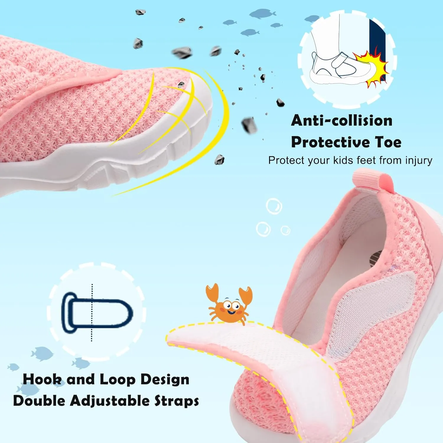 BARERUN Toddler Shoes Wide Toe Box Barefoot Toddler Sneakers Girls Boys Kids School Shoes Non-Slip Toddler Tennis Shoes Slip on Running Shoes for Girls Boys