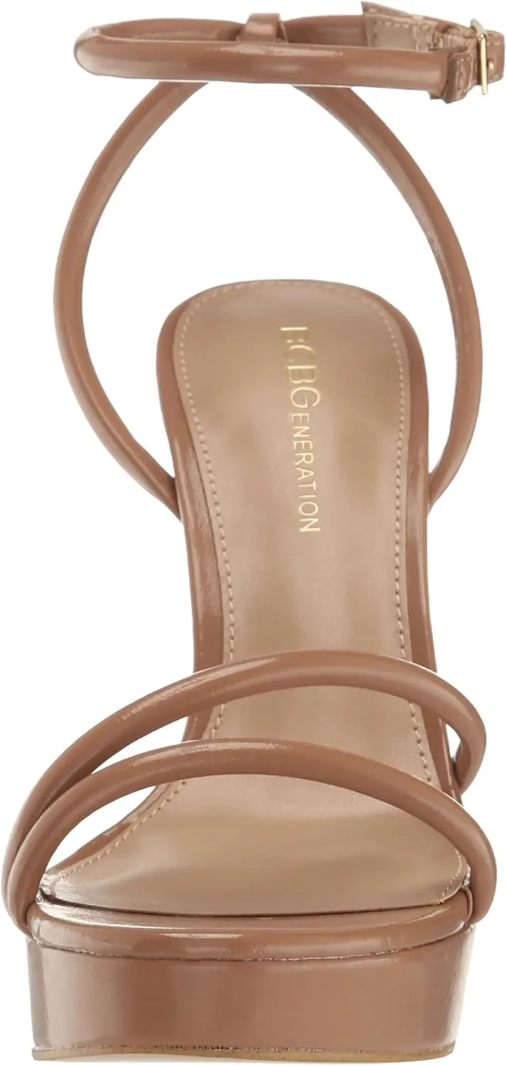 BCBGeneration Women's Glam Sliver Wedge Sandal