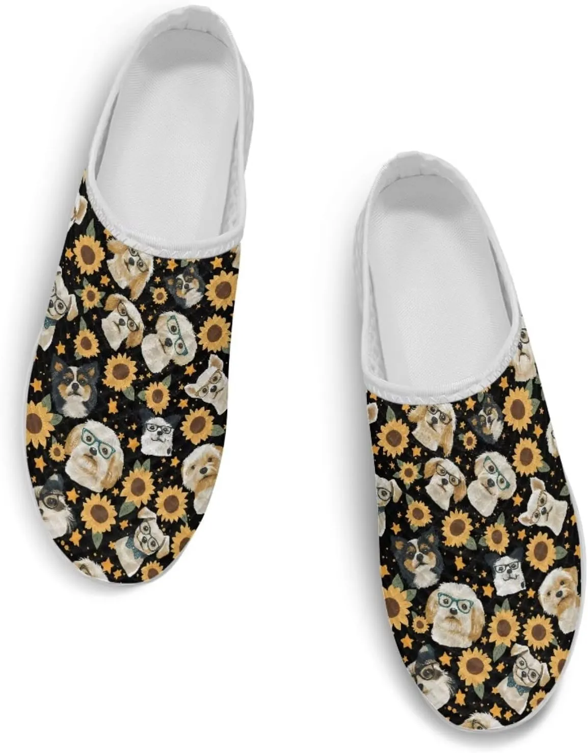 Binienty Women Wide Width Mesh Slippers Fashion Slip on Mule Shoes Breathable Ladies Outdoor Garden Loafers