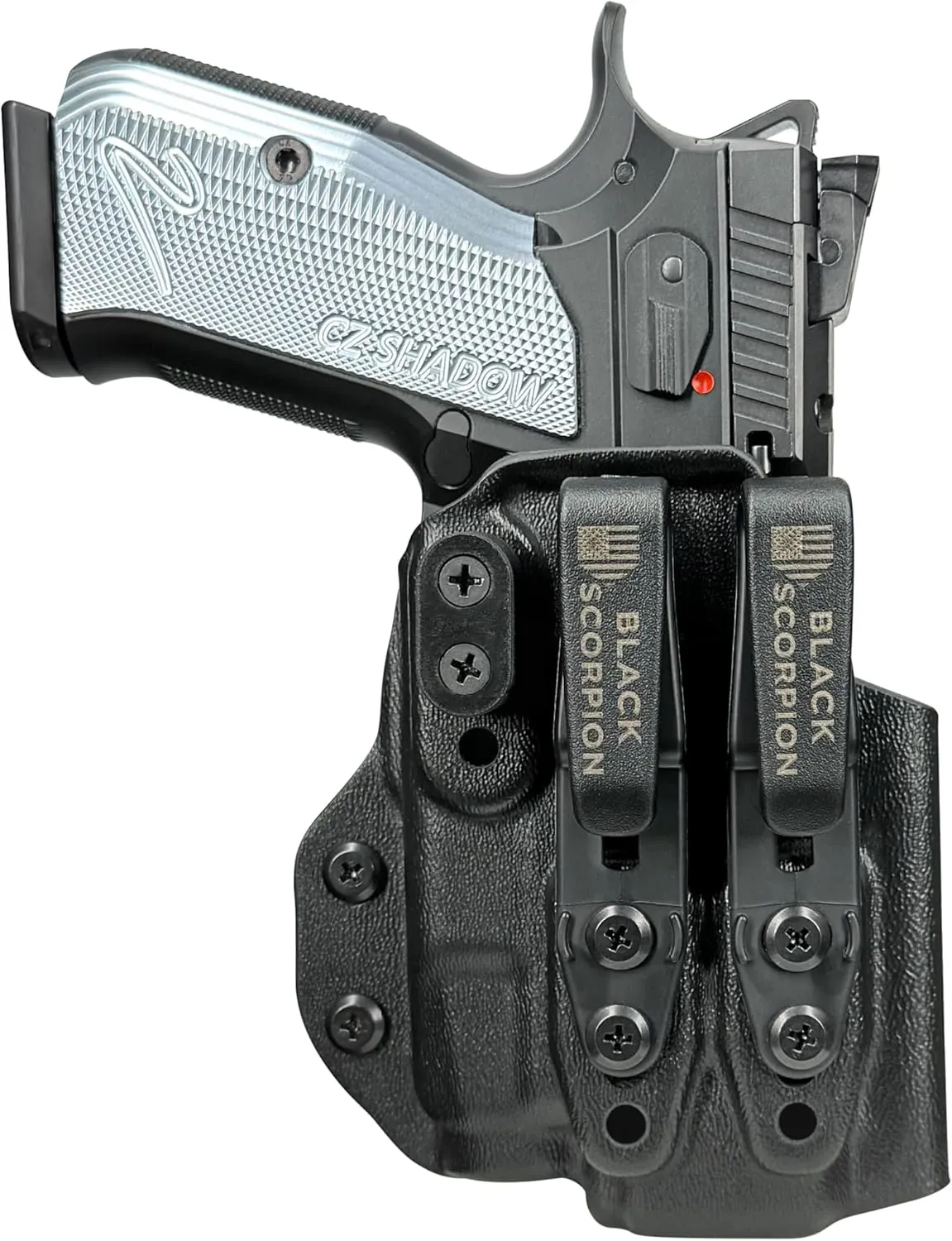 Black Scorpion Outdoor Gear AIWB Dual Clip X Holster fits CZ Shadow 2 Compact w/TLR-7X