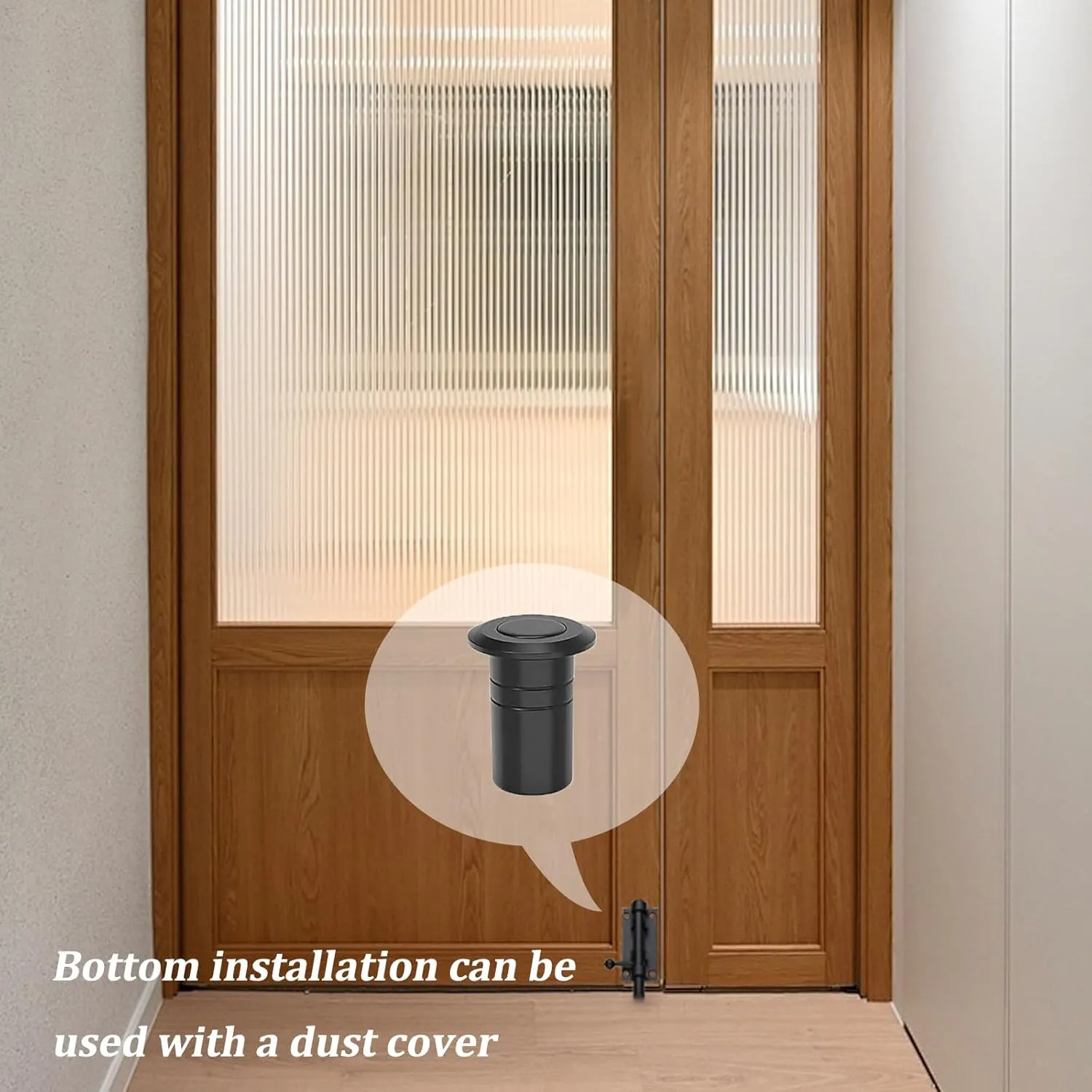 Black Stainless Steel 5in Slide Bolt Gate Latch, Internal Door Bolt with Hanging Lock Hole, can be Used for barn Doors, Fence Doors, Floor Bolt(2Pack)