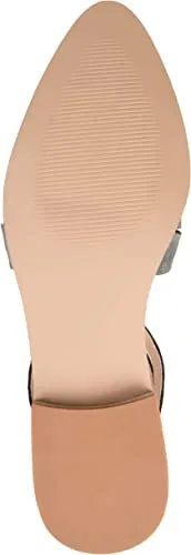 Brinley Co. Womens Woven Detail Flat Grey, 10 Regular US