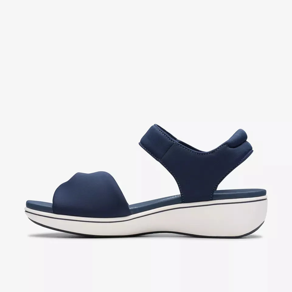 Clarks Women's Breeze Rae Sara Navy Textile 26181865