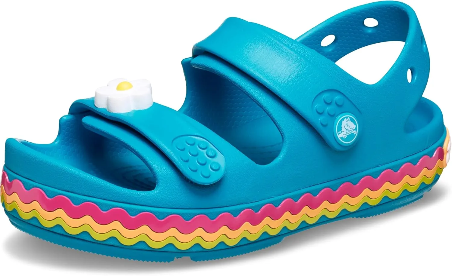 Crocs Kids Crocband Cruiser Sandal (Toddler), Marina, 4 US Unisex