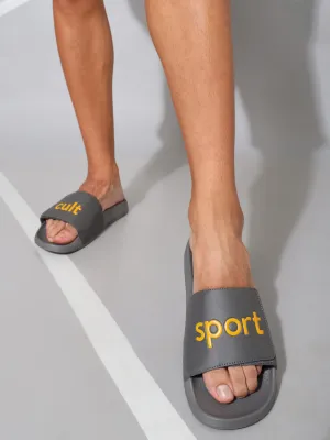cult Locomo Grey Men Slides