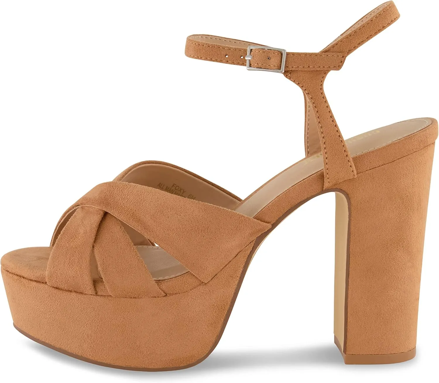 CUSHIONAIRE Women's Foxy platform dress sandal  Memory Foam and Wide Widths Available