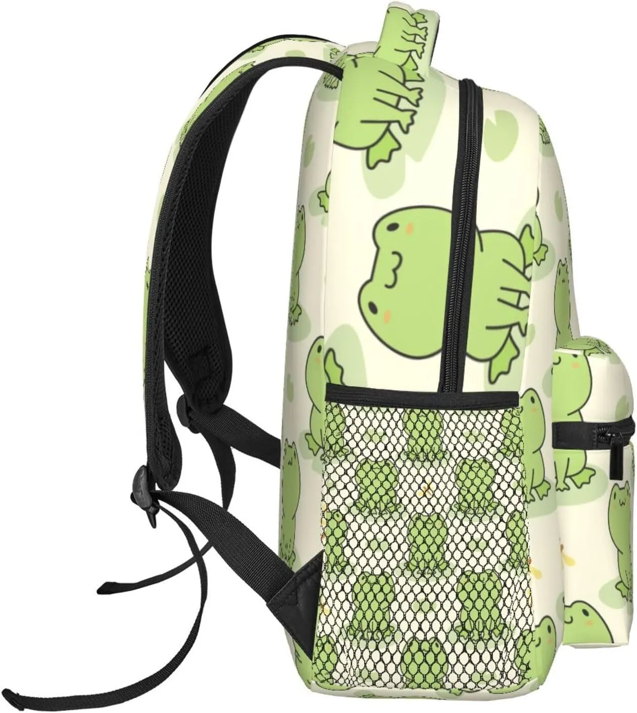 Cute Frog Animal Backpack For School Laptop Bags Bookbag Big Casual Daypack For Student Girls Boys Kids Teens Travel Sports Work