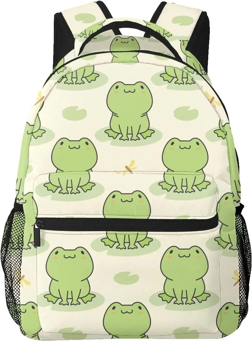 Cute Frog Animal Backpack For School Laptop Bags Bookbag Big Casual Daypack For Student Girls Boys Kids Teens Travel Sports Work