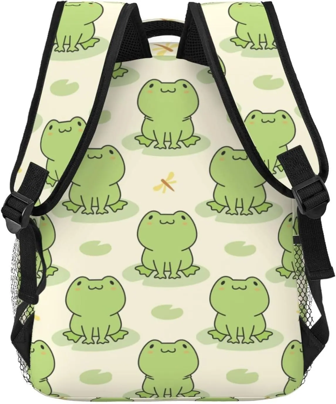 Cute Frog Animal Backpack For School Laptop Bags Bookbag Big Casual Daypack For Student Girls Boys Kids Teens Travel Sports Work