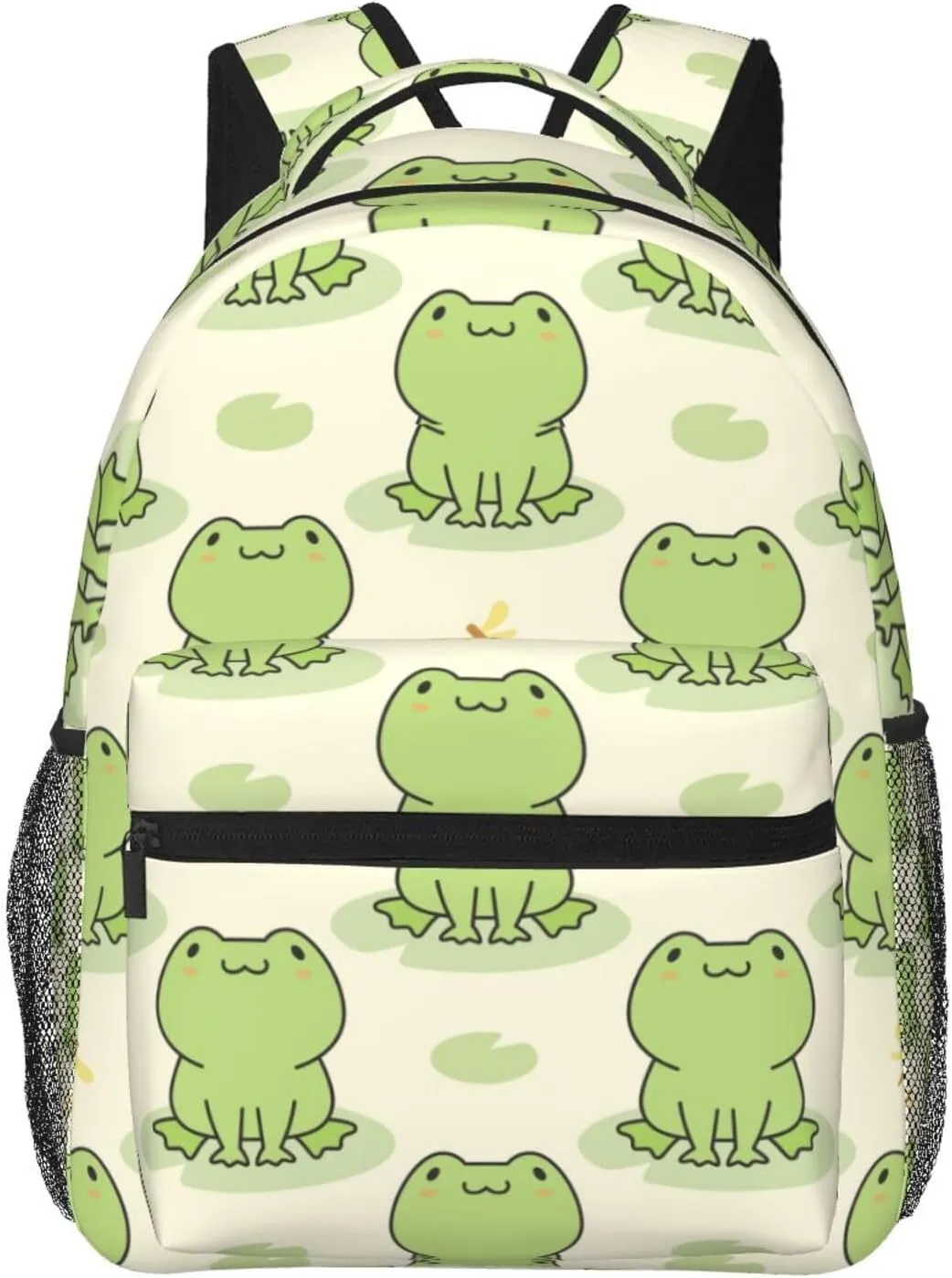 Cute Frog Animal Backpack For School Laptop Bags Bookbag Big Casual Daypack For Student Girls Boys Kids Teens Travel Sports Work