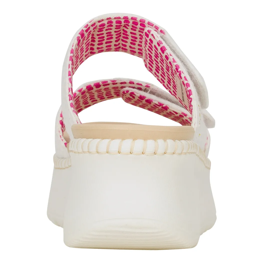 Delray Slide Eyelet - White