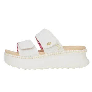 Delray Slide Eyelet - White