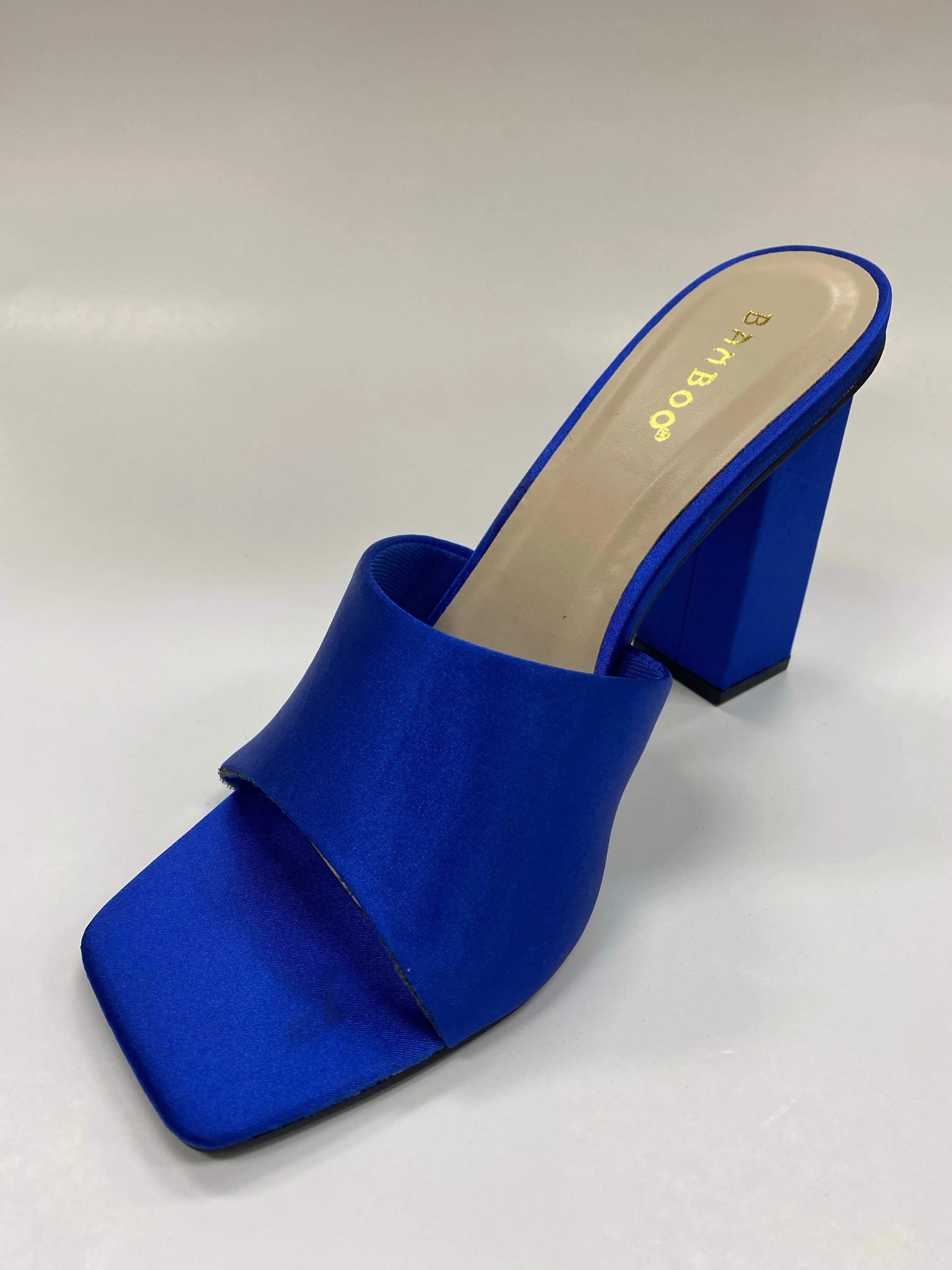 DREAMING-03 SQUARE TOE MULE W/INSET HEEL