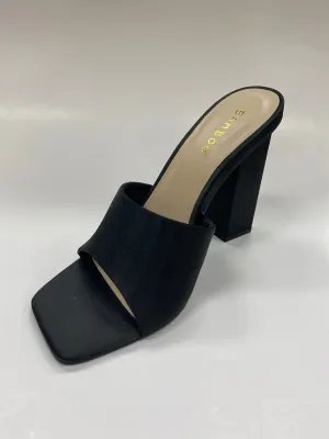 DREAMING-03 SQUARE TOE MULE W/INSET HEEL