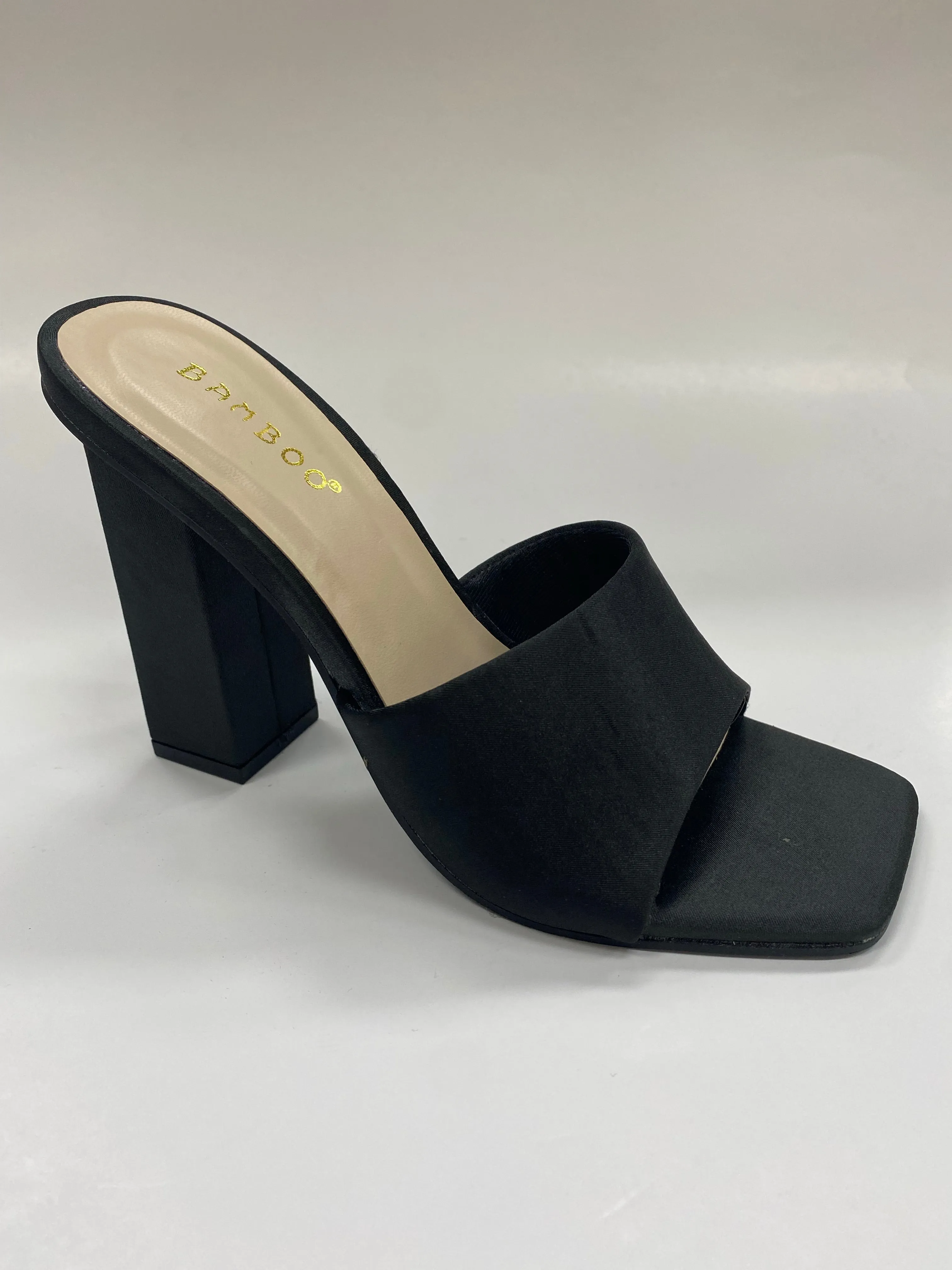 DREAMING-03 SQUARE TOE MULE W/INSET HEEL