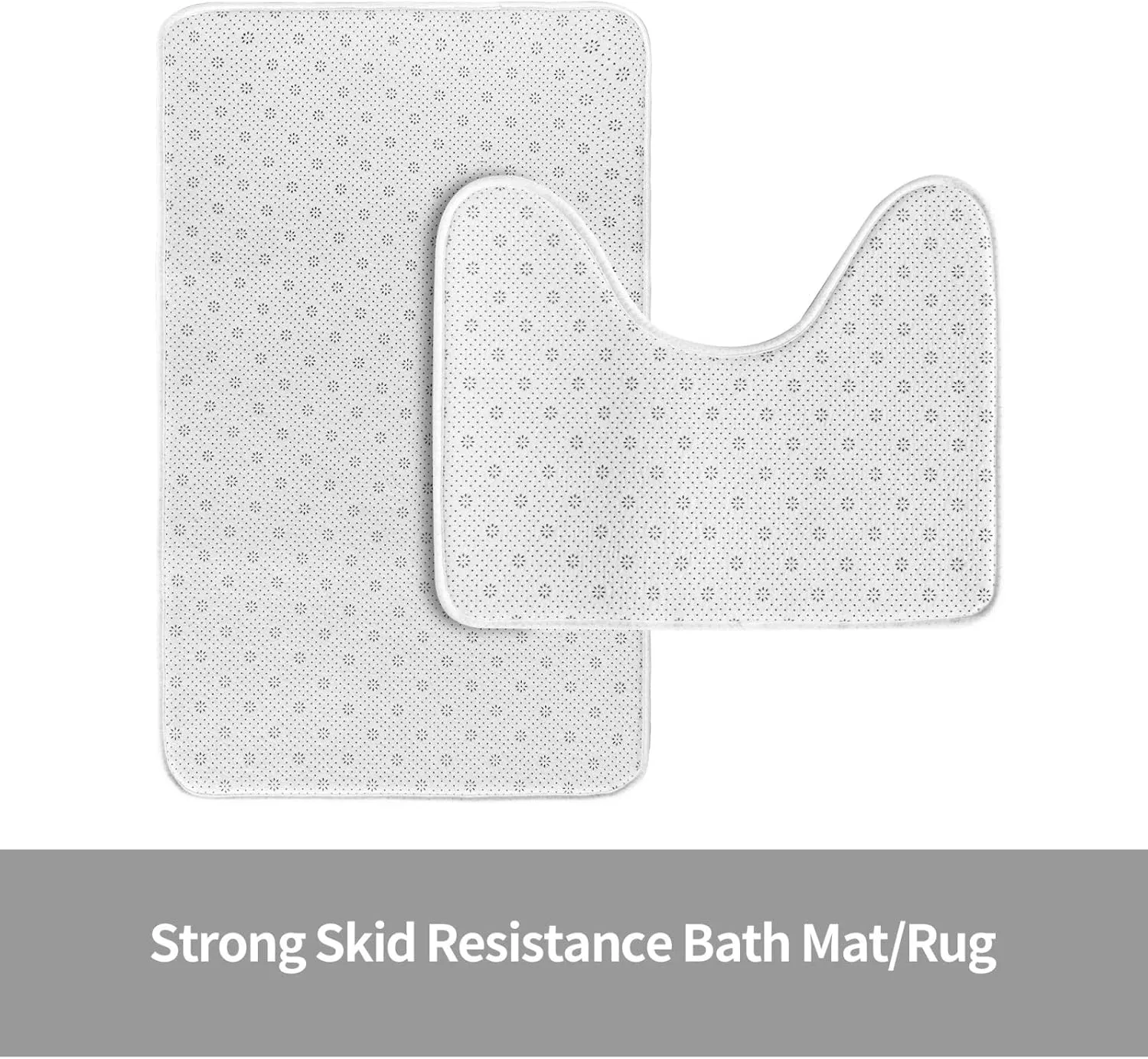 EkcoS Original Wood Color Texture Bathroom Rugs Set 2 Piece Microfiber Bath Shower Mat and U-Shaped Toilet Rug Non Slip Absorbent Bath Rug for Tub
