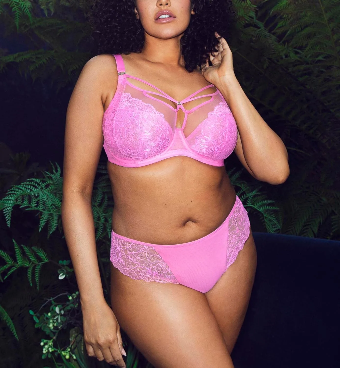 Elomi Women's Brianna Underwire Strappy Plunge Bra