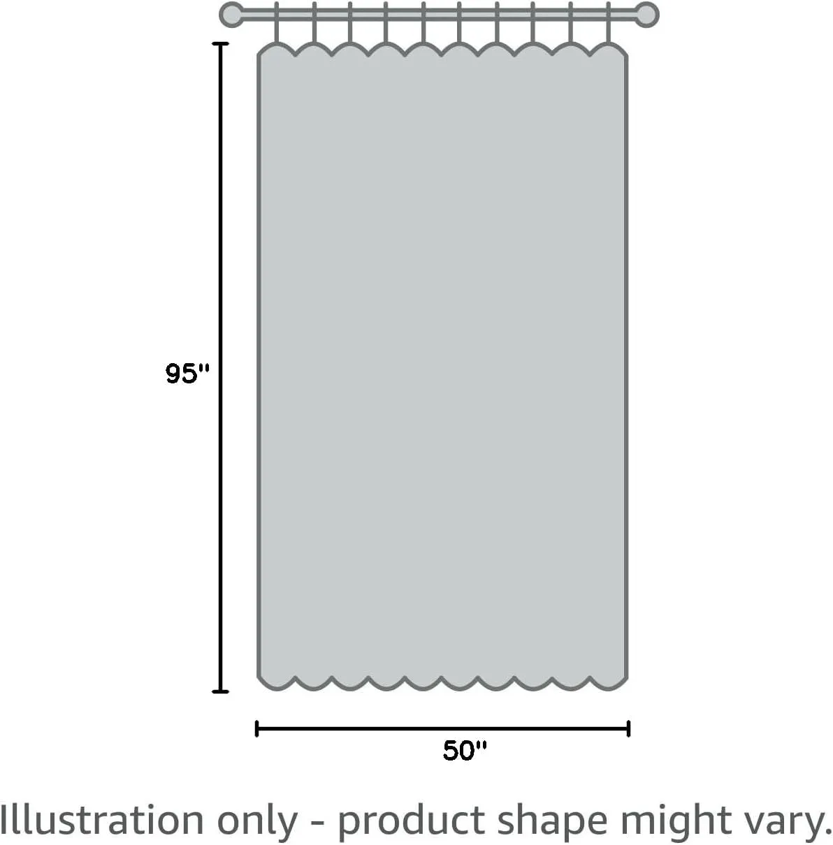 Elrene Home Fashions Highland Stripe Indoor/Outdoor Curtain Panel, 50 inches X 95 inches, Natural