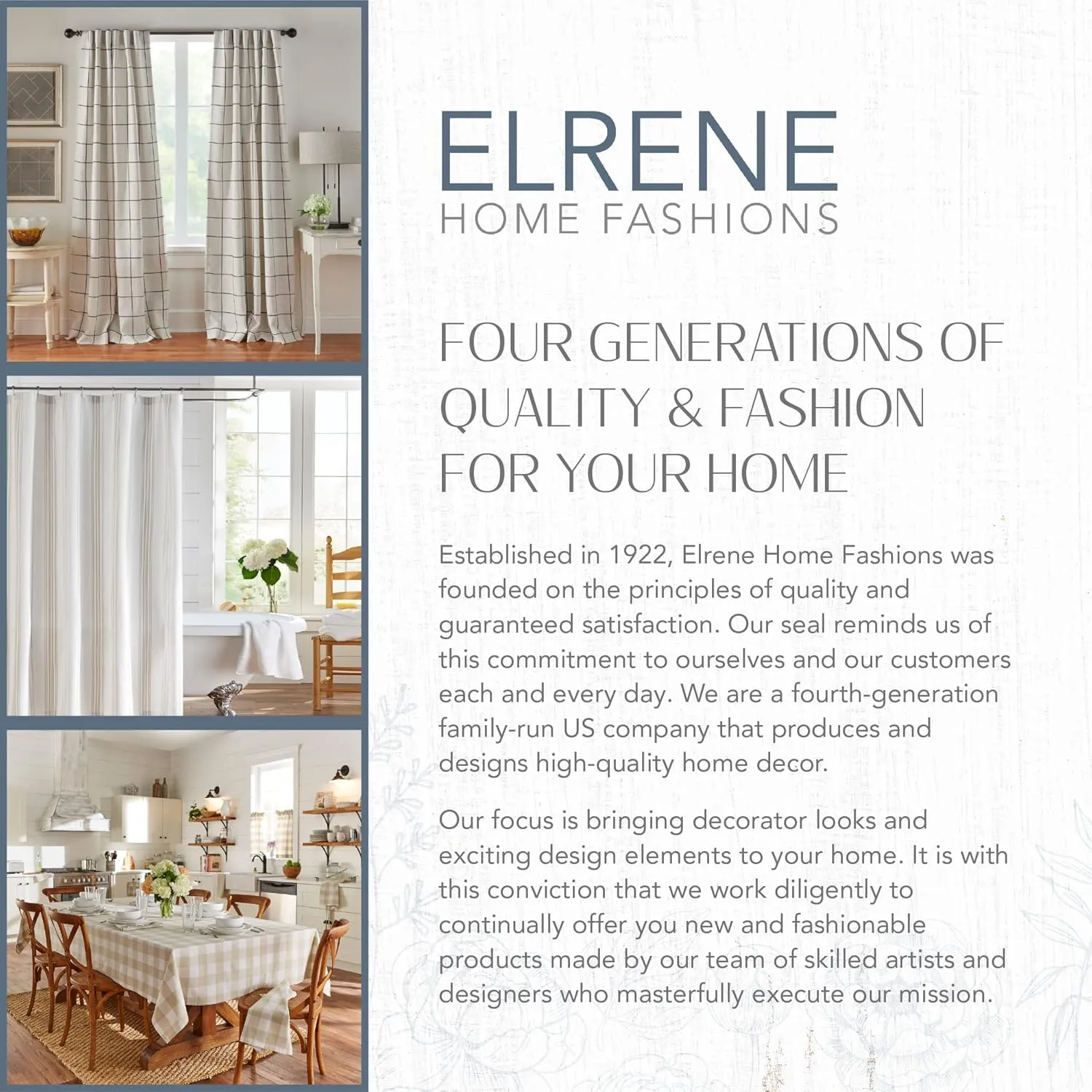 Elrene Home Fashions Highland Stripe Indoor/Outdoor Curtain Panel, 50 inches X 95 inches, Natural