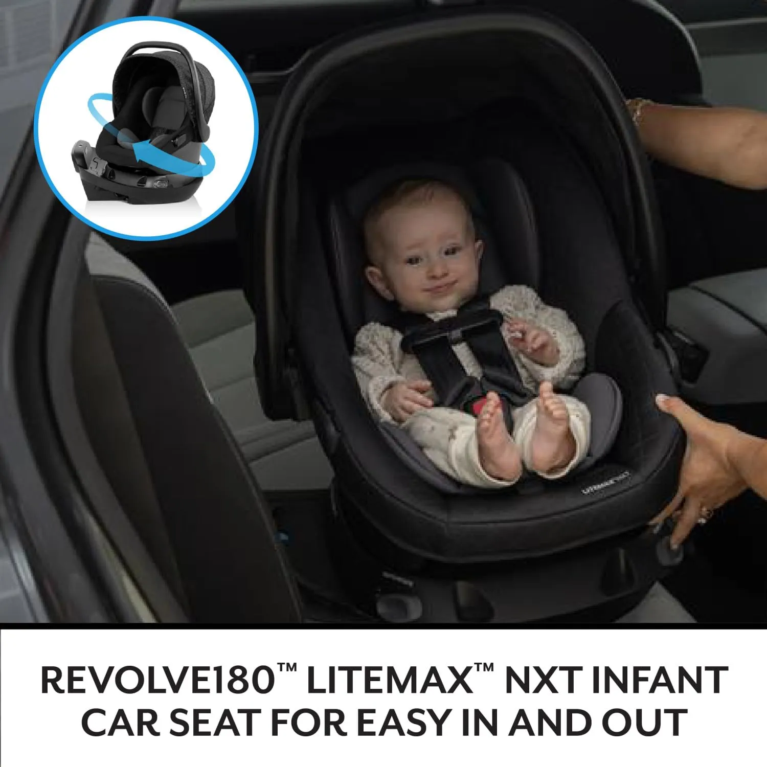 Evenflo Shyft Intuiti Travel System with Revolve180 LiteMax NXT Rotational Infant Car Seat (Amaranth Pink)