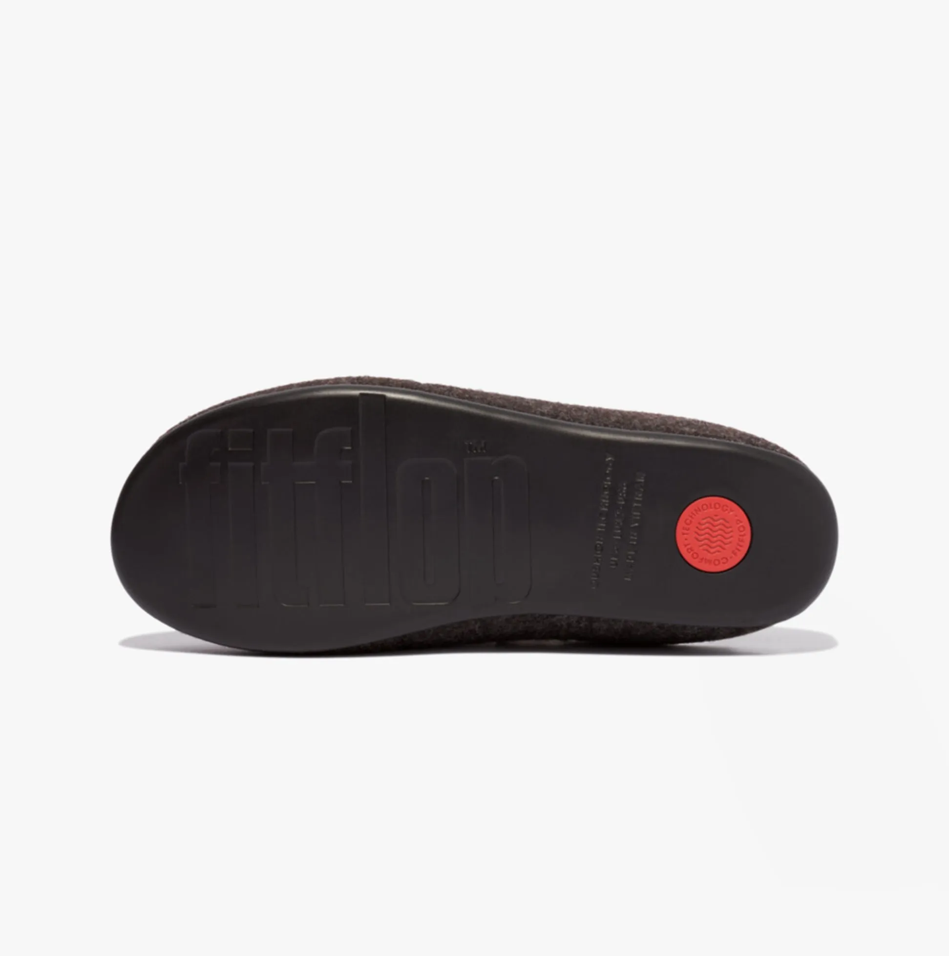 FitFlop CHRISSIE II HAUS e01 Womens Felt Slippers All Black