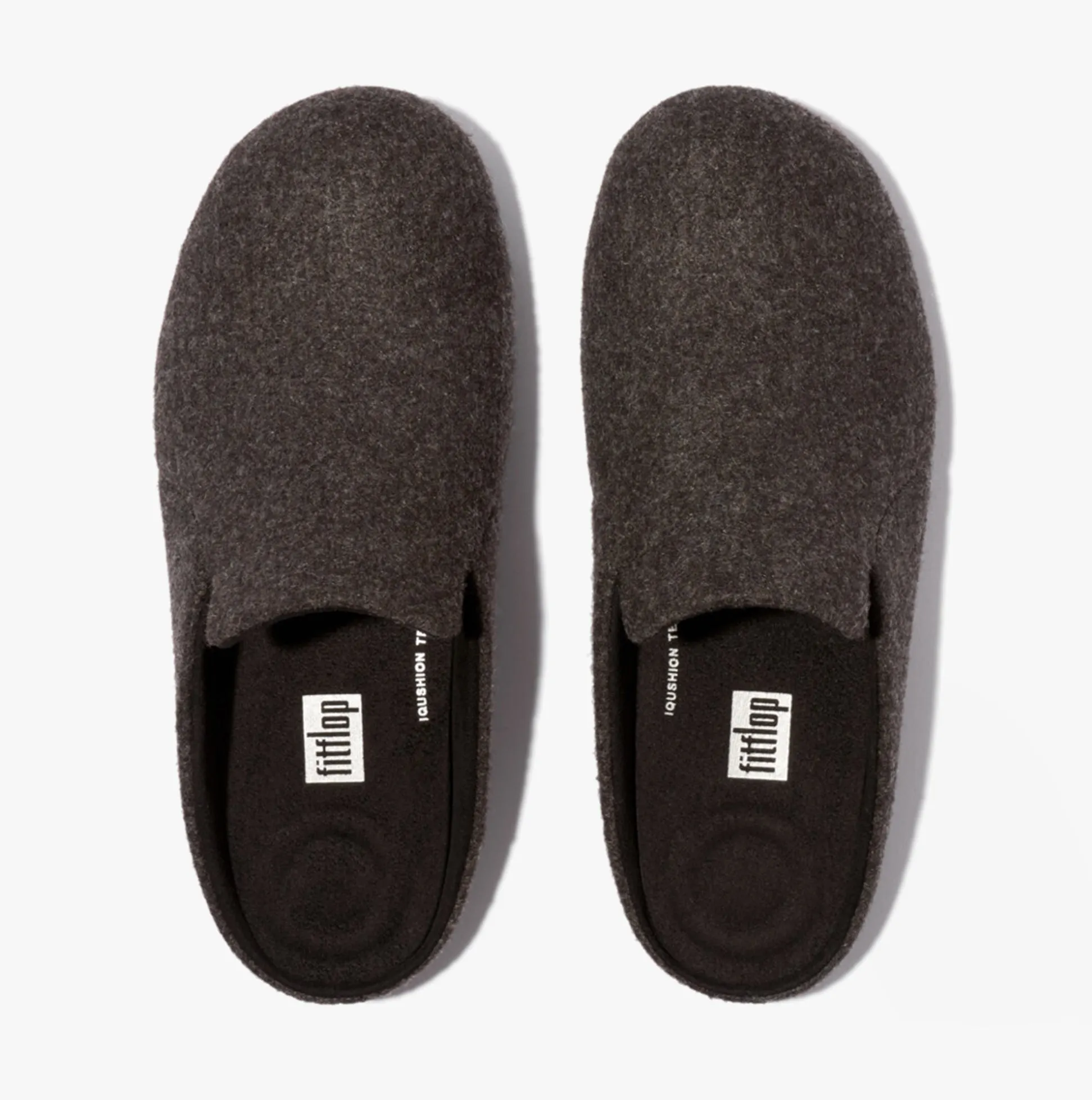 FitFlop CHRISSIE II HAUS e01 Womens Felt Slippers All Black