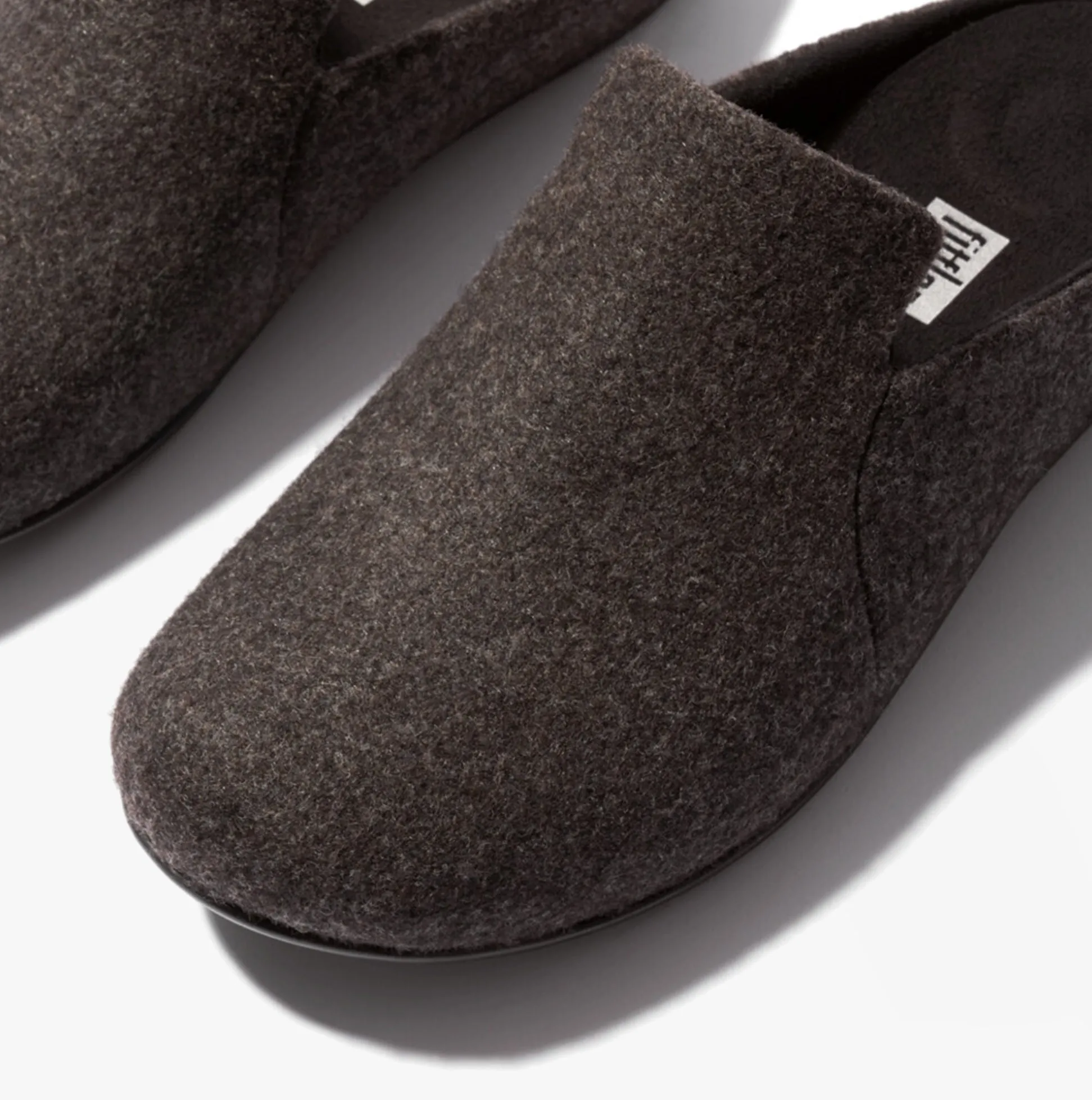 FitFlop CHRISSIE II HAUS e01 Womens Felt Slippers All Black