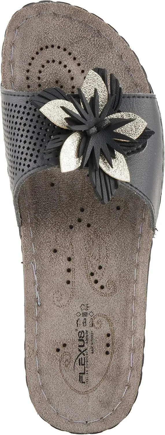 Flexus Women's FLOWERSTARS Slide Sandals