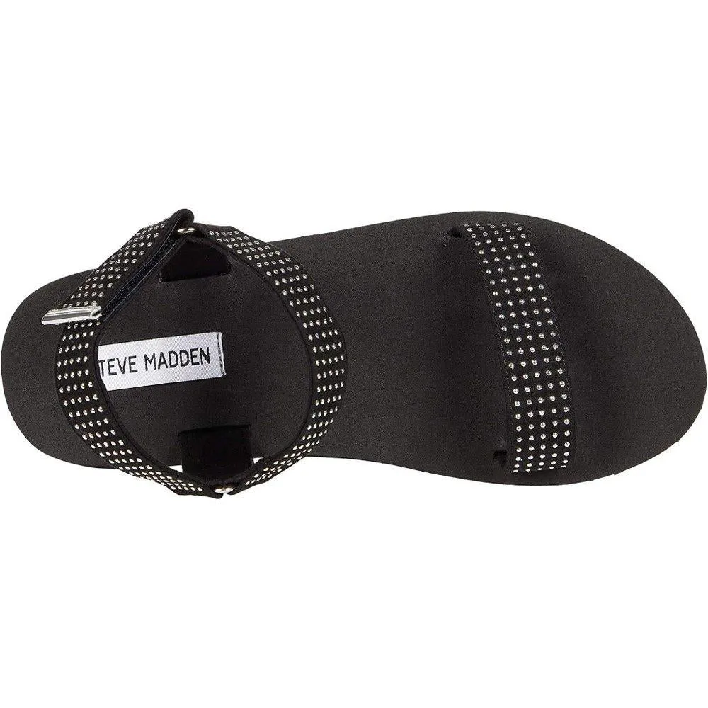 Flim Black Embellished Flats