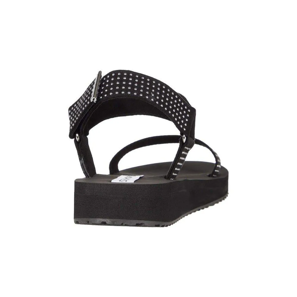 Flim Black Embellished Flats